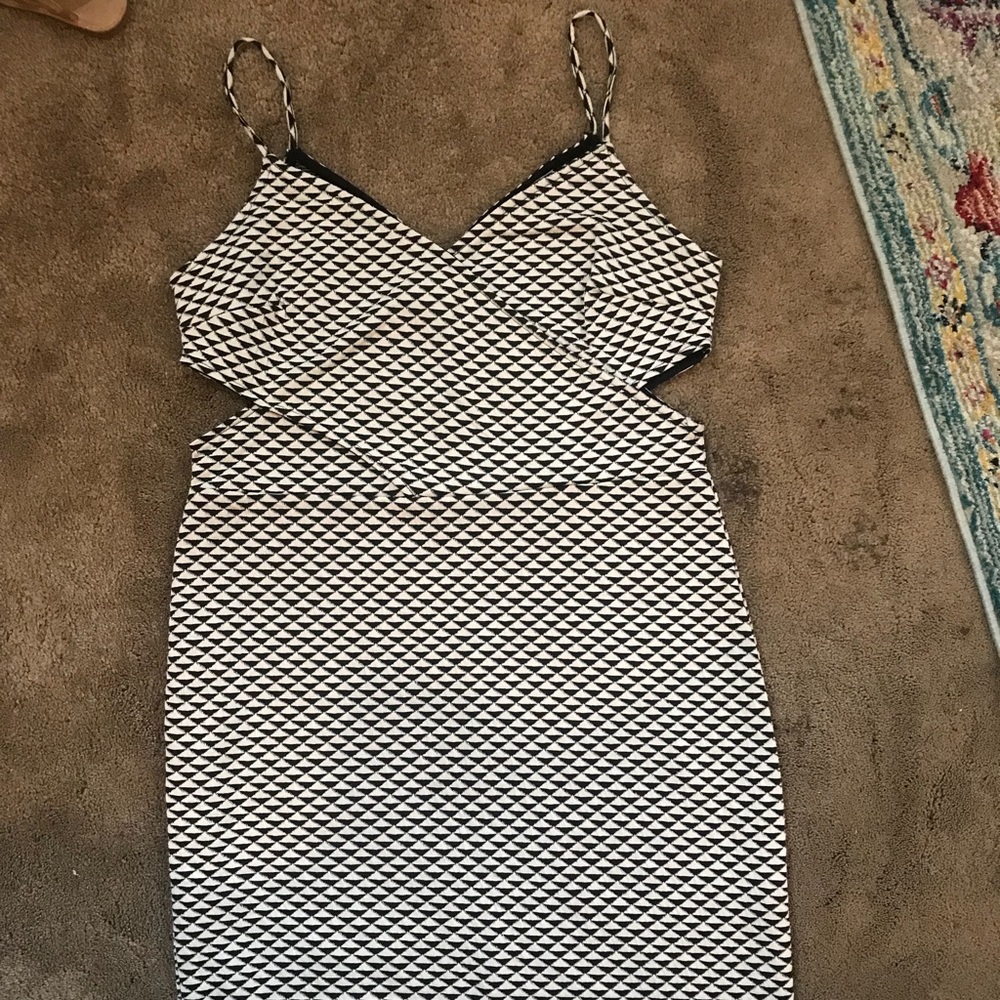 Black and White Mini Dress